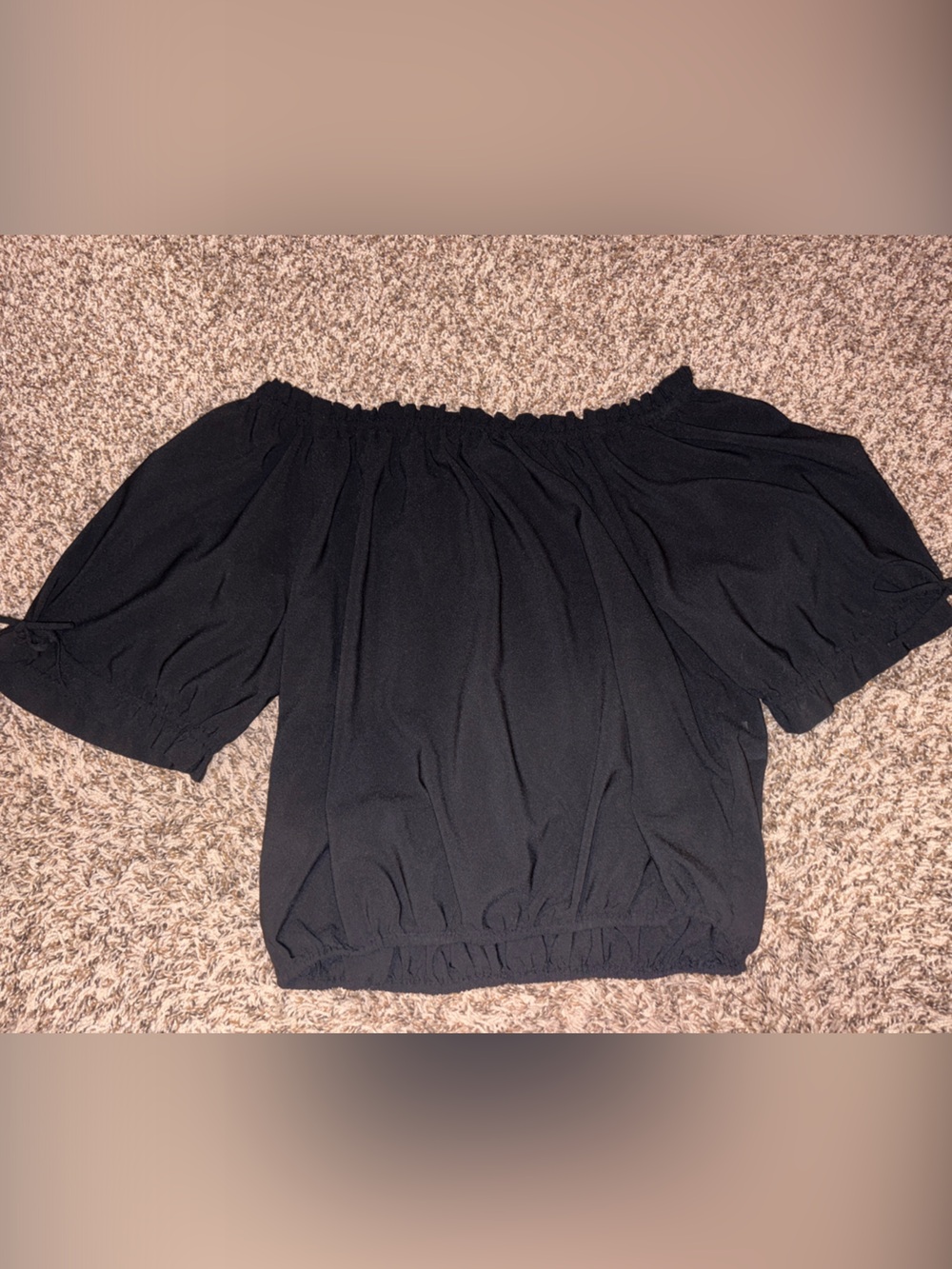 Old Navy Black Off-Shoulder Top